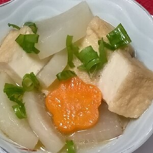 あったか美味しい♡厚揚げと大根の煮物